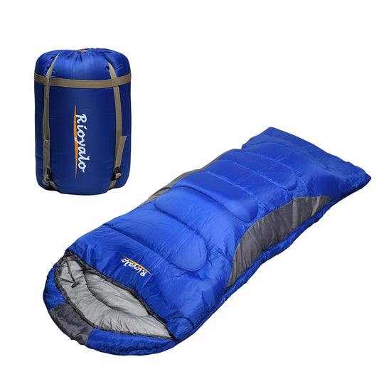 0 Degree Winter Sleeping Bags for Adults Camping (450GSM) - Temp Range (5F–32F) Portable Waterproof Compression Sack- Camping Sleeping Bags for Big