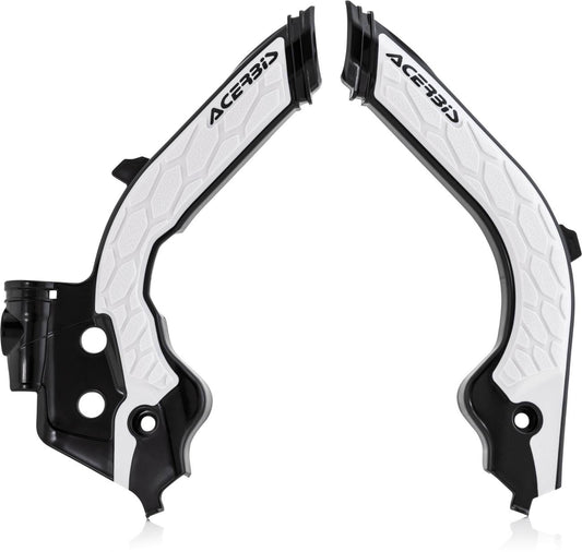 Acerbis White/Black X-Grip Frame Guards - 2733451035